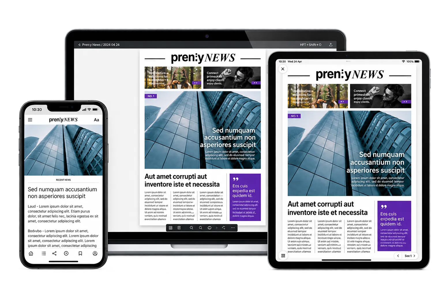 Från tryckfärdig PDF till artikelvy och ljud med Prenly