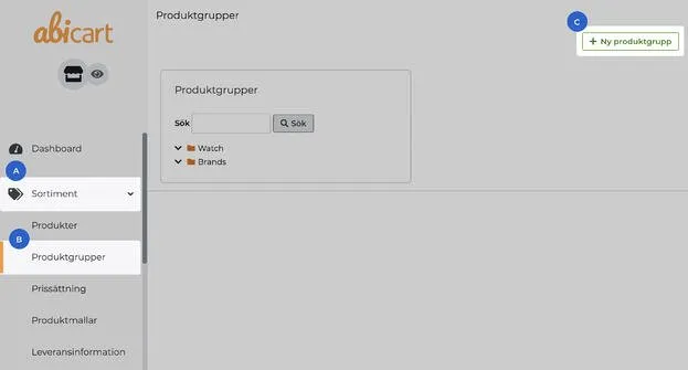 Add categories